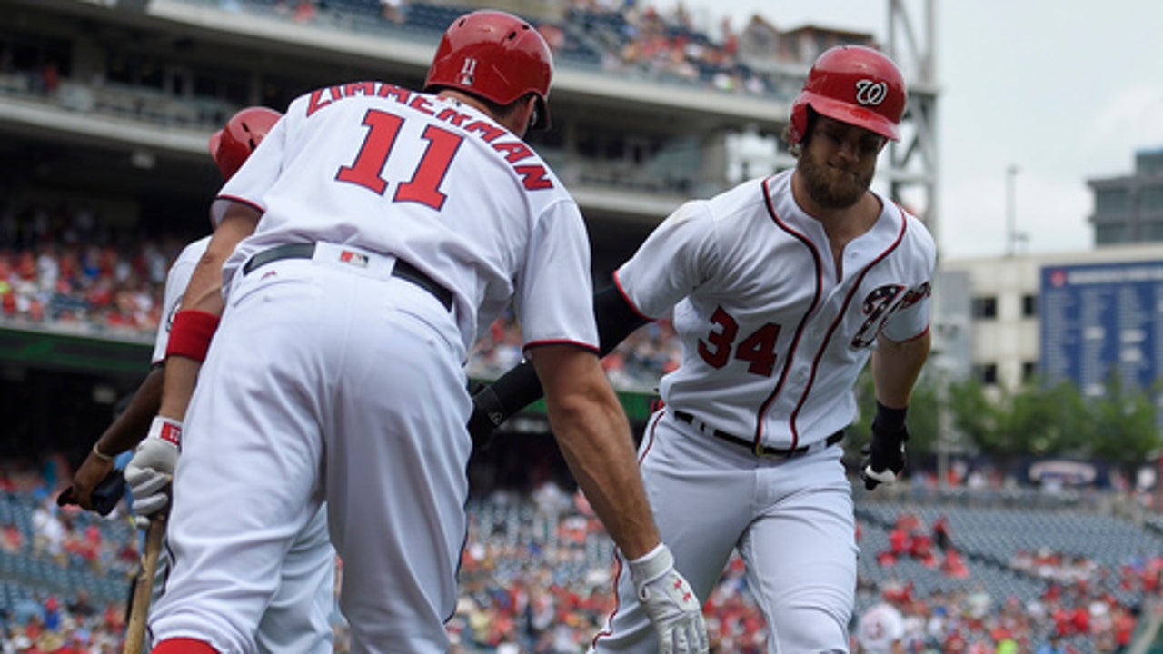 Nationals hit 8 HRs to blast Brewers 15-2 (Jul 27, 2017)